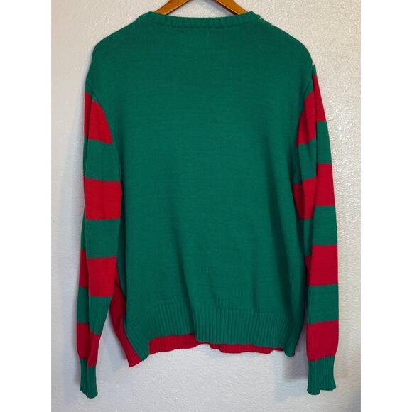 Spencer Sweater Men XXL Green Merry Xmas F*ckers Lite Up‎ Ugly Christmas Ginger - Picture 5 of 8